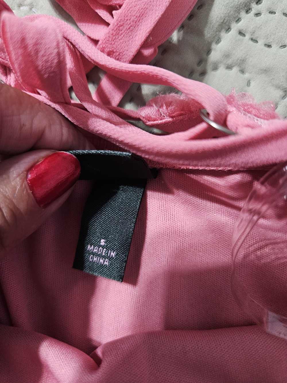 wild fable Pink Floral Lace V-Neck Slip Dress - Picture 7 of 8